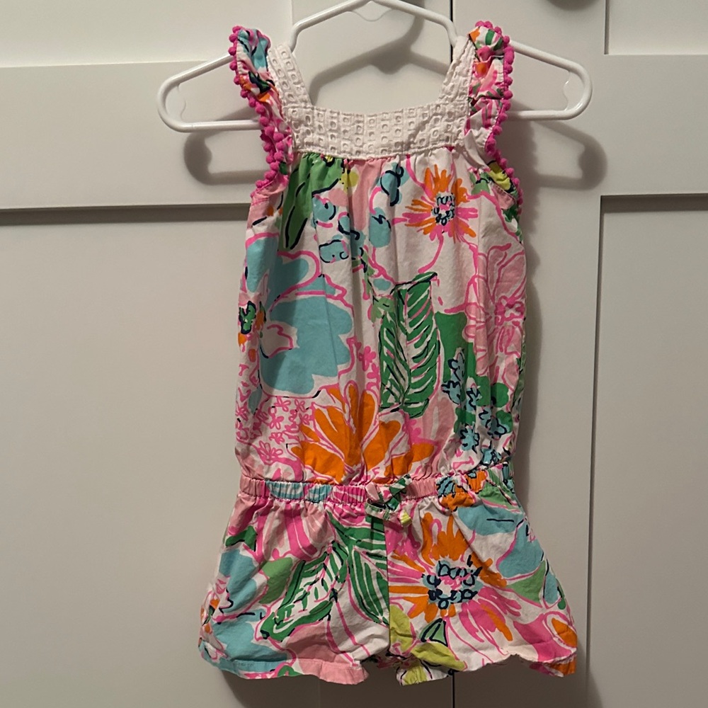 Lilly Pulitzer Target Floral Print Sleeveless Romper